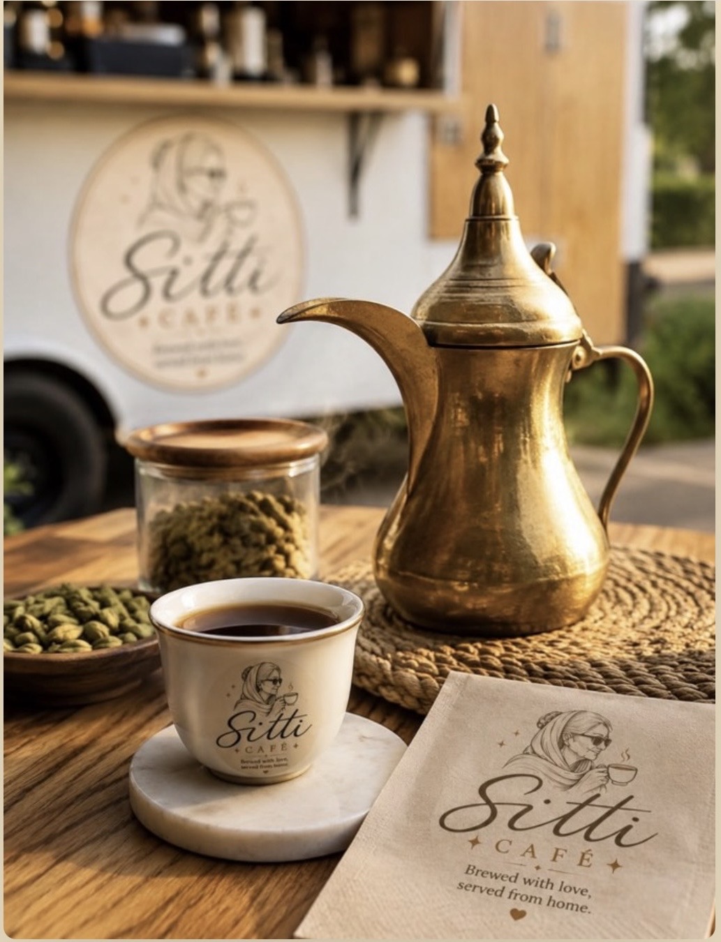 The Dallah, Sitti Café brass coffee pot